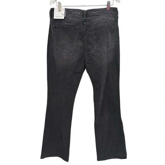 KanCan Margaret High Rise Bootcut Jeans 13/30 NWT Gray Black Wash Button Fly - Picture 4 of 9